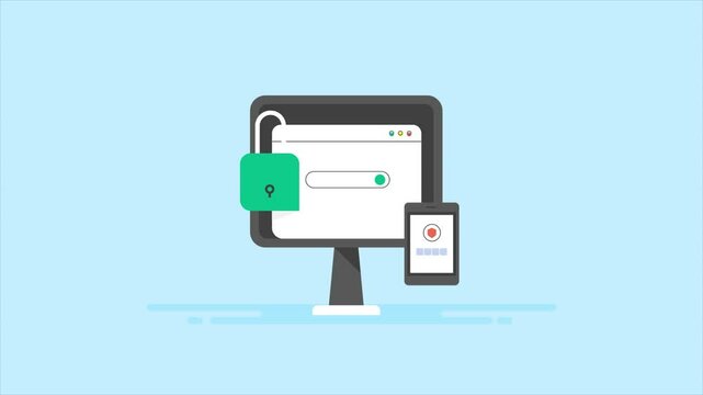 Mobile OTP verification, 2 steps authentication with passkey, data security concept. 