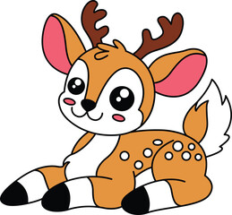Lovely Deer Clipart for Heartwarming Designs