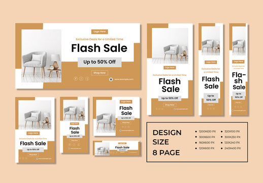 Sale Promotion Web Banner Set