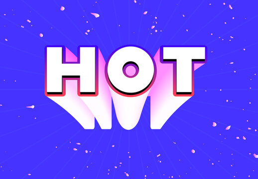 Vibrant Hot Text Effect