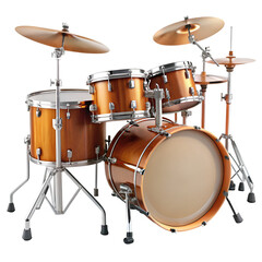 Fototapeta premium Drums isolated on transparent background 