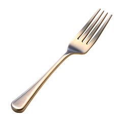 Fork isolated on transparent background 