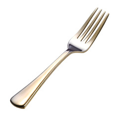 Fork isolated on transparent background 
