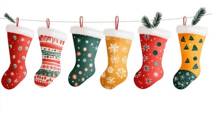 Festive Christmas stockings