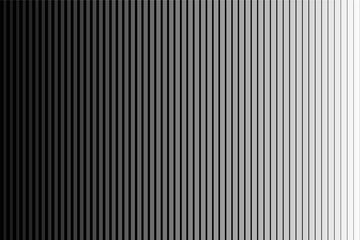 Obraz premium Halftone striped minimal abstract background. Black and white pattern with gradient lines. Digital technology concept - monochrome print.