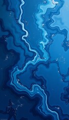 Fototapeta premium Blue_Agate_Abstract_Art_Texture_Wallpaper_Background_Design