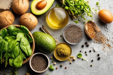 Healthy Food Variety Display