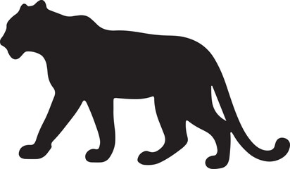 Obraz premium black silhouette of wolf