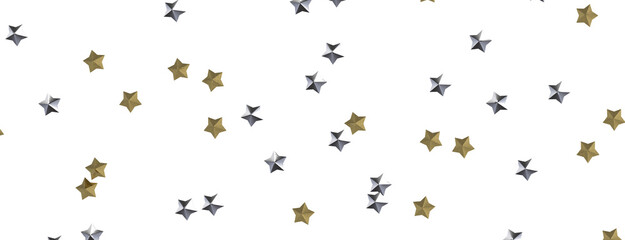 Descendant Christmas Constellations: Mind-Blowing 3D Illustration of Falling Festive Star Patterns