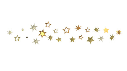 Starlit Christmas Plummet: Spectacular 3D Illustration Showcasing Descending Holiday Star Clusters