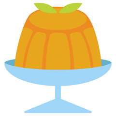 orange jelly illustration