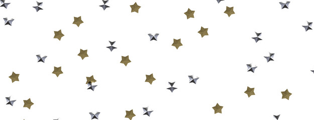 Ethereal Rain of Gold: Step into a Captivating 3D Stars Shower