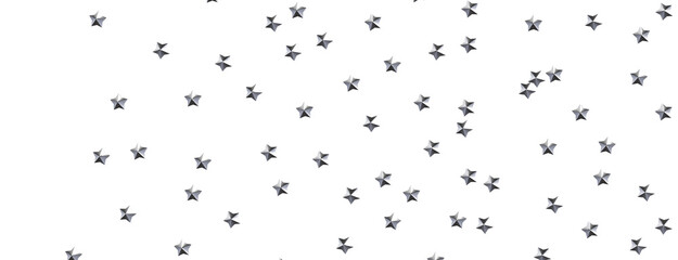 Starstruck Spectacle: 3D Illustration Transports You to a Gold Stars Shower