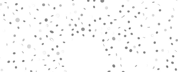 silver  Celebration: Captivating 3D Illustration of Shimmering silver Confetti