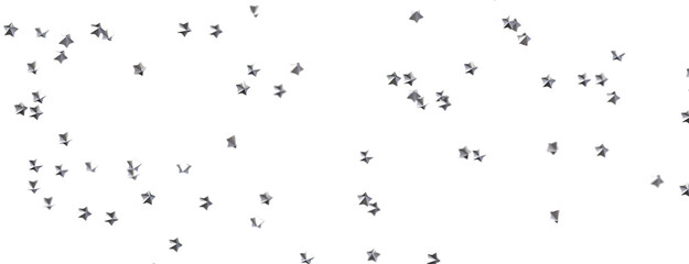 Twinkling Yuletide Skies: Breathtaking 3D Illustration of Falling Christmas Starlights