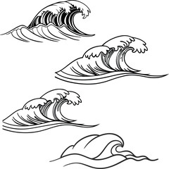 Vector illustration of a fish: hand-drawn sketch with tribal art and dragon silhouette design