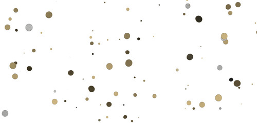 Enchanting Delight: Spectacular 3D Illustration Showcasing Enchanting gold Confetti