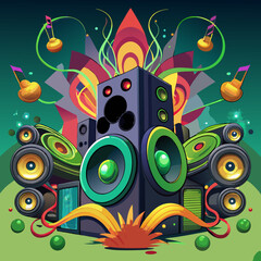 Obraz premium abstract music background