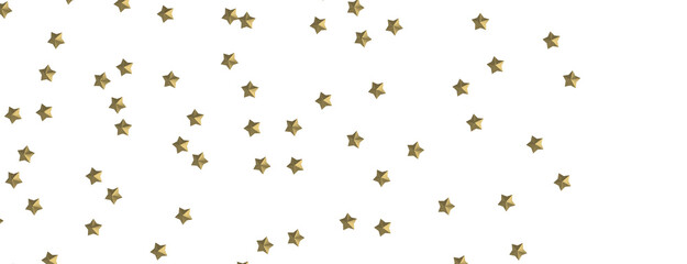 A Shimmering Rainfall: 3D Illustration Depicts a Golden Stars Cascade
