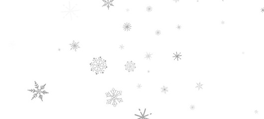 Whirling Snowflakes: Enthralling 3D Illustration of Falling Festive Snow Crystals