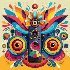 Obraz premium abstract music background