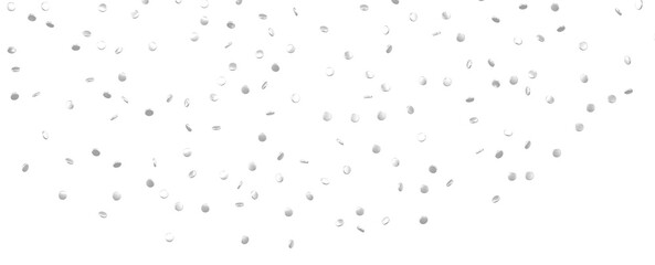 Glittering confetti on a transparent background. Holiday, birthday and Christmas decoration