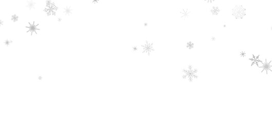 Snowflake Dance: Radiant 3D Illustration Showcasing Falling Christmas Snowflakes in Harmony