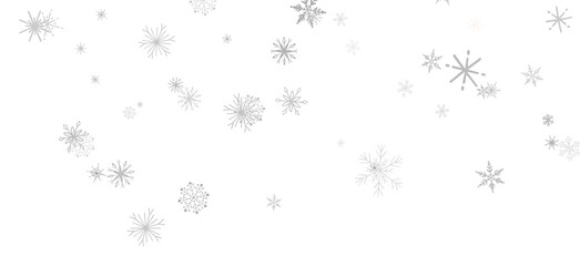 Magical Snowfall: Brilliant 3D Illustration Showcasing Descending Christmas Snowflakes
