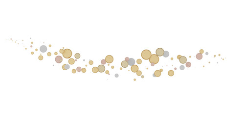 gold  Shower: Dynamic 3D Illustration of Dancing gold Confetti