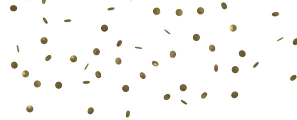 Glittering golden confetti png. Glittering golden