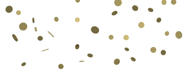 Glittering golden confetti png. Glittering golden