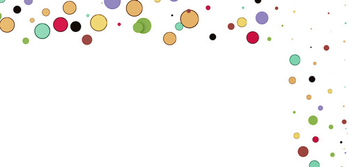 Confetti, paper triangle on the floor, fancy, colorful, celebration party