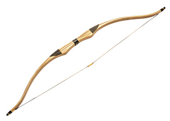 Recurve bow isolated on white background