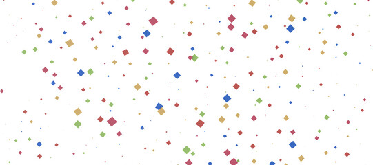  Multicolored confetti on white