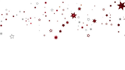 Festive background with red and silver stars. Perfect for holidays, celebrations, and more.