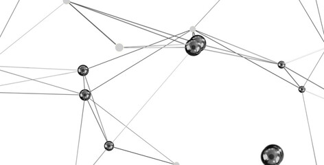 Stock photo of abstract network connection with dots and lines. Perfect for technology, communication, and connection concepts.