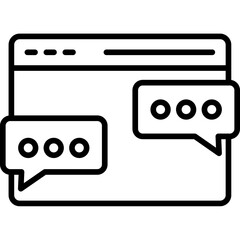 Obraz premium Web Chat Icon