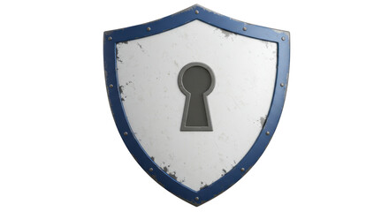 Isolated Shield with Keyhole