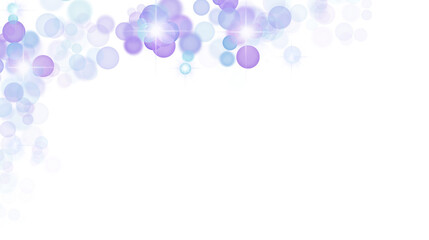 Elegant Sparkling Lights and Bokeh with Transparent Background
