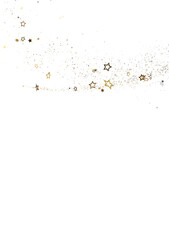 stars background, sparkle lights confetti falling. magic shining Flying christmas stars on night