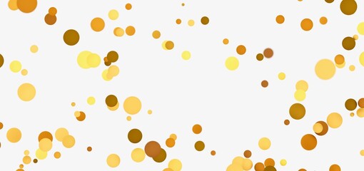 Abstract background with gold and yellow circles. Perfect for festive designs.