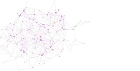 Stock photo of an abstract network connection visualization with dots and lines. Ideal for technology, communication, and connection concepts.