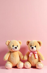 Baby shower invitation card mock-up displayed with teddy bears and balloons.