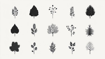 Forest Silhouette Illustrations (1)