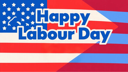 labour day happy labor day international labor day illustration design background usa flag