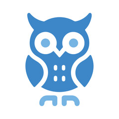 A cute owl bird icon design