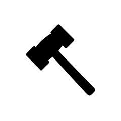 Hammer tool construction icon