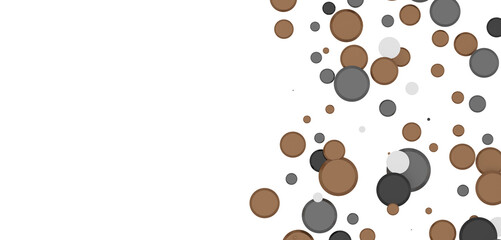  Multicolored confetti on white