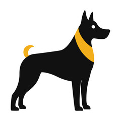 dog icon on white background