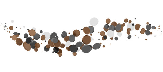 Mesmeric Moments: Mesmeric 3D Illustration Depicting Mesmerizing gold Confetti